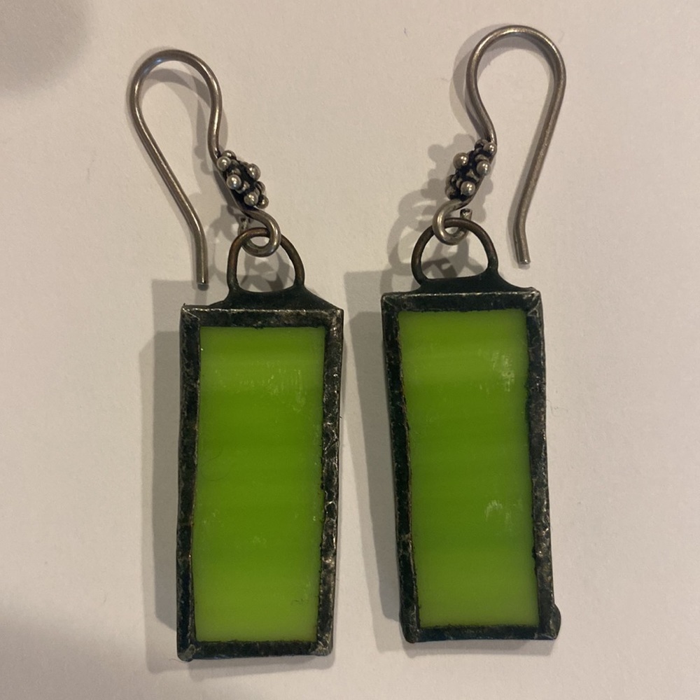 Stain glass earrings
